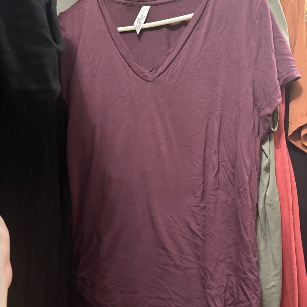 Latched Mama wine Fitted Short Sleeve nursing Tee